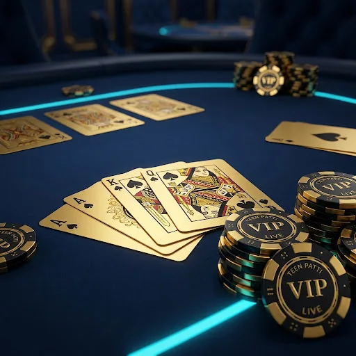 Teen Patti table, one of the best casino games Diamond Exch offers
